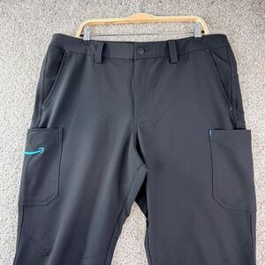 Men's Black Cargo Work Pants XL Performance Stretch Tactical Pocket Amazon Brand